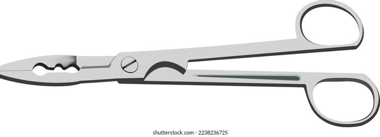 scissors to unhook catching hook for sport fishing-