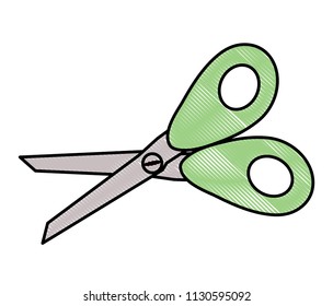 scissors utensil icon