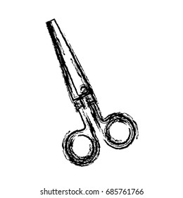 scissors utensil icon