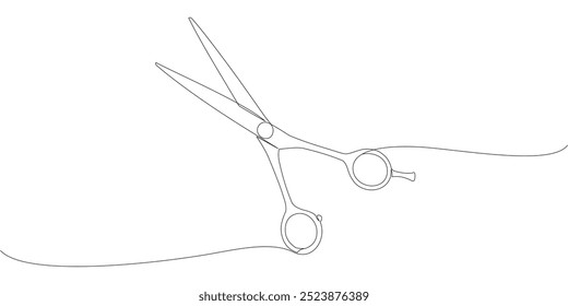 Scissors vector design for hair cutting