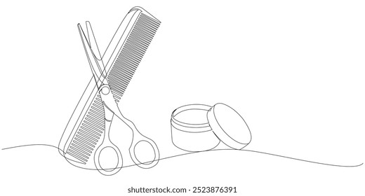 Scissors vector design for hair cutting