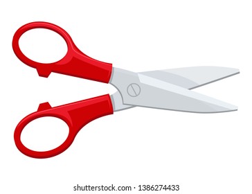 Scissors vector design illustration isolated on white background
