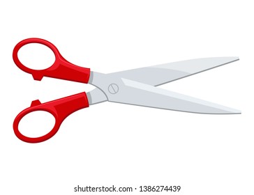 Scissors vector design illustration isolated on white background