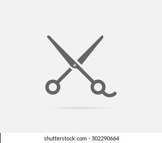 Scissors Vector Element or Icon, Illustration Ready for Print or Plotter Cut or Using as Logotype with High Quality