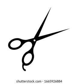 Scissors vector. Flat illustration of scissors vector icon for web design