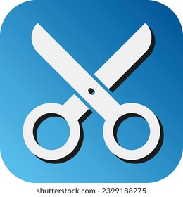 Scissors Vector Glyph Gradient Background Icon For Personal And Commercial Use.
