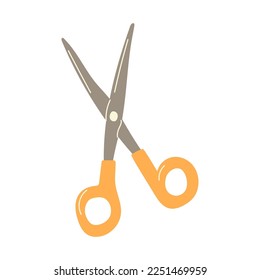 Scissors. Vector hand drawn illustration. Isolated on white.
