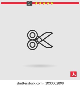 scissors vector icon