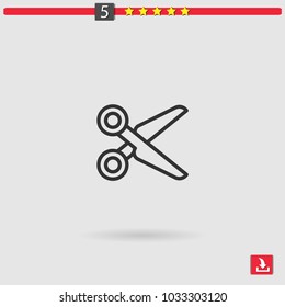 scissors vector icon