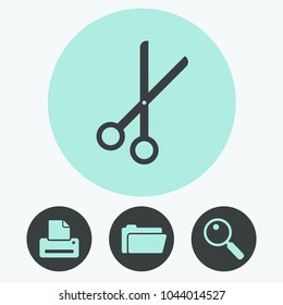 Scissors vector icon