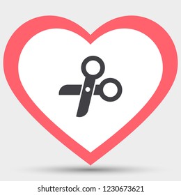 Scissors Vector icon