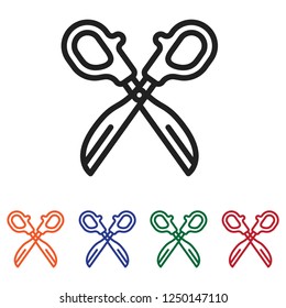 Scissors vector icon