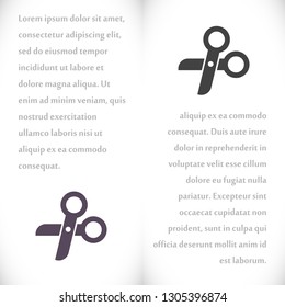 Scissors Vector icon
