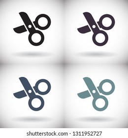 Scissors Vector icon
