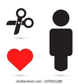 Scissors Vector icon
