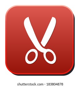 Scissors. Vector icon