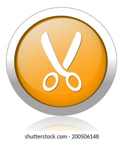 Scissors. Vector icon