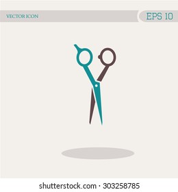 Scissors vector icon.