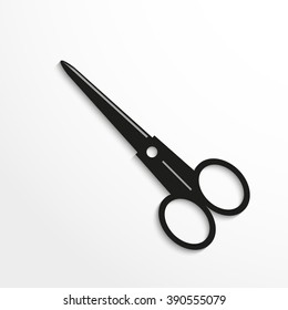 Scissors. Vector icon.