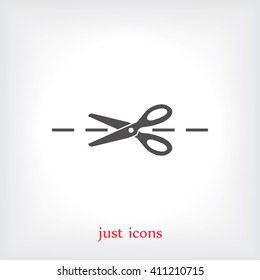 scissors vector icon