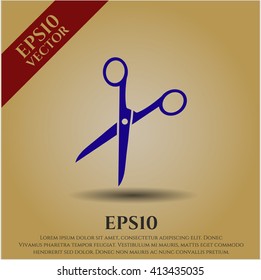 Scissors vector icon