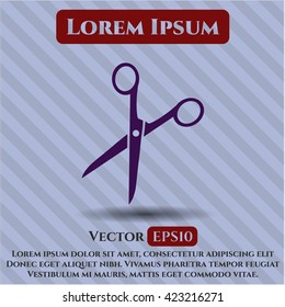 Scissors vector icon