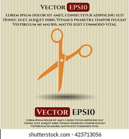 Scissors vector icon