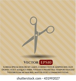 Scissors vector icon