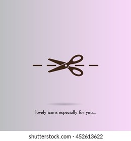 scissors vector icon