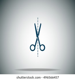 Scissors vector icon