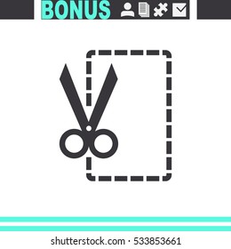 Scissors vector icon.