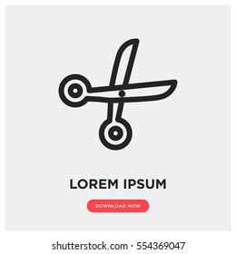 Scissors vector icon
