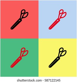 Scissors vector  icon.