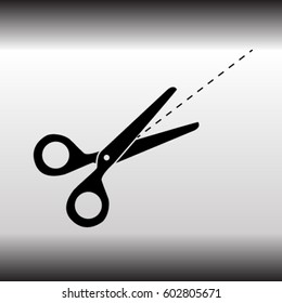 Scissors vector icon