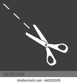 Scissors vector icon