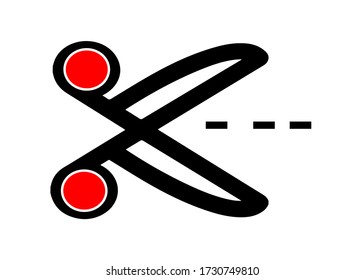 scissors vector vector icon for app and web