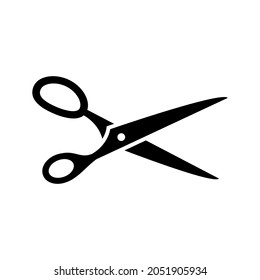Scissors vector icon. barber illustration sign. cut symbol. hairdresser logo.