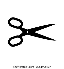 Scissors vector icon. barber illustration sign. cut symbol. hairdresser logo.