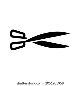 Scissors vector icon. barber illustration sign. cut symbol. hairdresser logo.