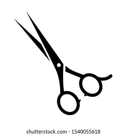 Scissors vector icon. cut illustration symbol. Hairdressing sign.