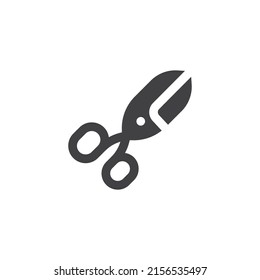 Scissors vector icon. filled flat sign for mobile concept and web design. Scissors glyph icon. Symbol, logo illustration. Vector graphics