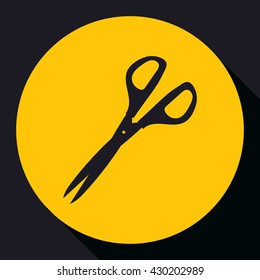 
Scissors - vector icon in flat style.