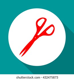 
Scissors - vector icon in flat style.