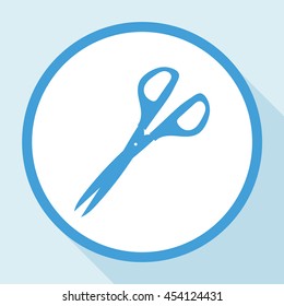 Scissors - vector icon in flat style.