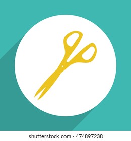 
Scissors - vector icon in flat style.