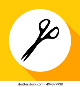 
Scissors - vector icon in flat style.