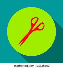 
Scissors - vector icon in flat style.