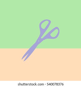 
Scissors - vector icon in flat style.