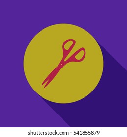 
Scissors - vector icon in flat style.