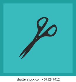 
Scissors - vector icon in flat style.